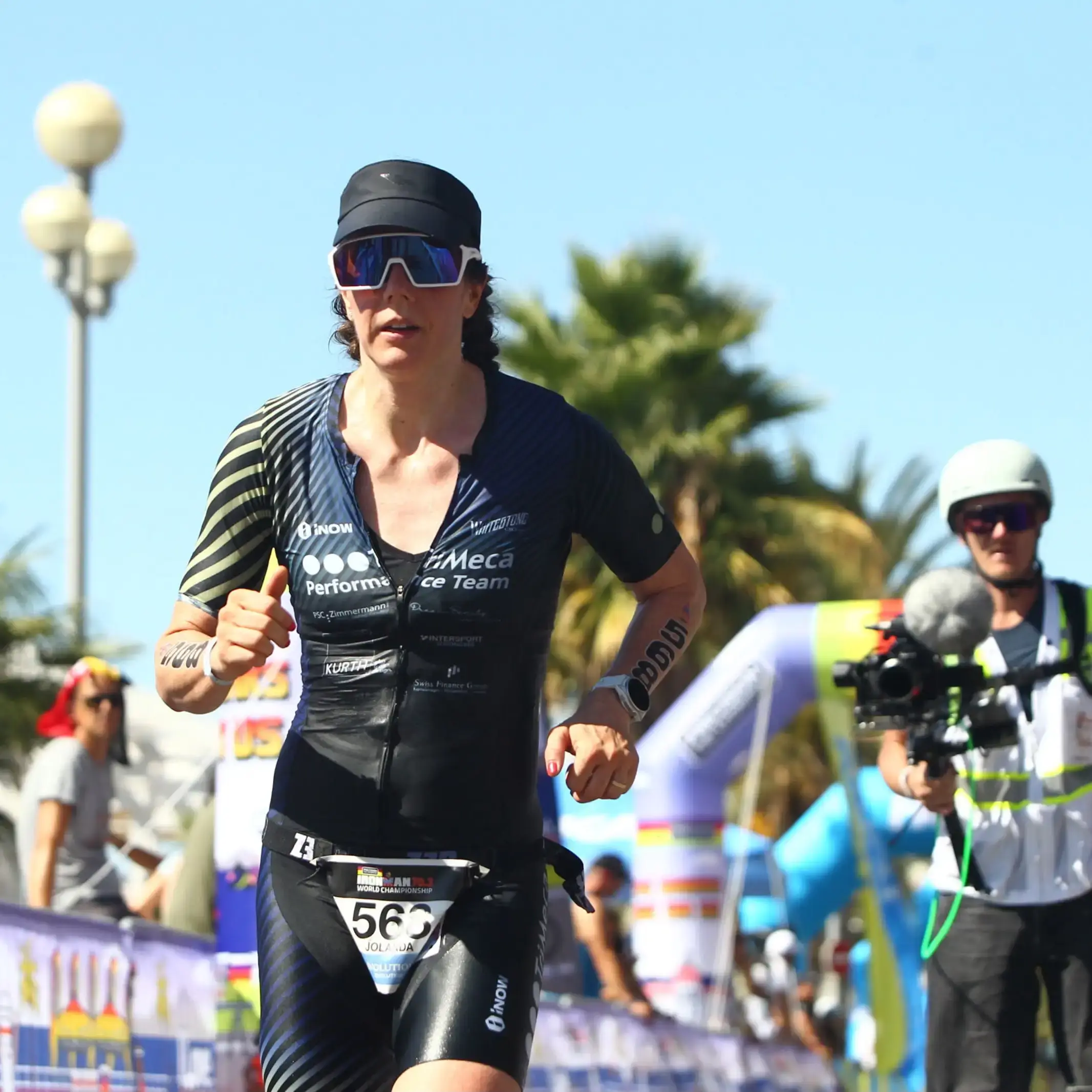 Jolanda Bucher beim abschliessenden Halbmarathon am IRONMAN 70.3 Nizza 2026