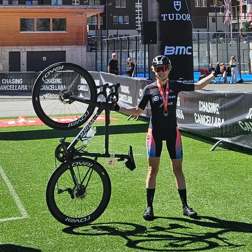 Petra Eggenschwiler vom TriMeca Performance Team bei Chasing Cancellara Bern–Zermatt 2026