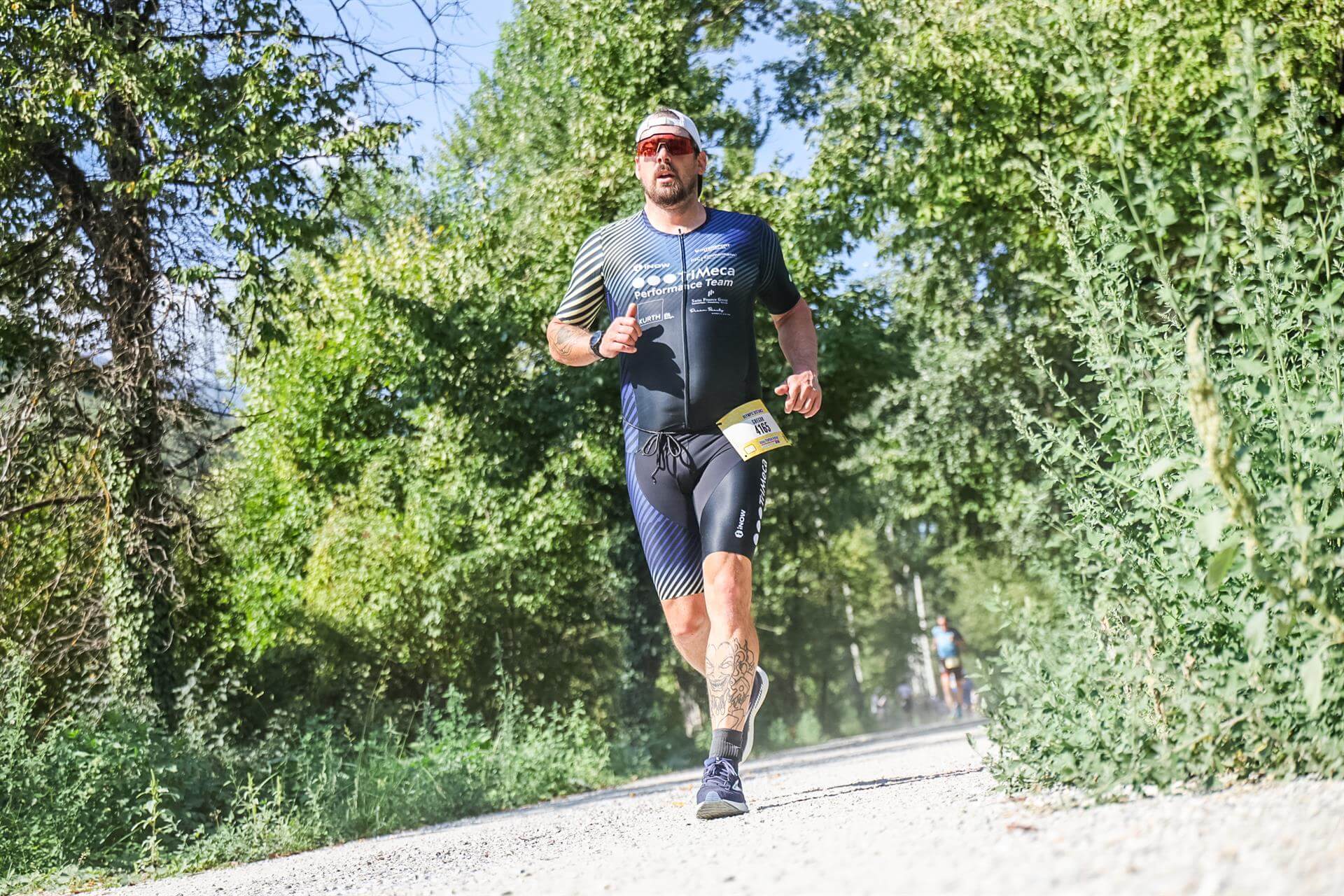 Gregor Frei TriMeca beim Lauf am Triathlon Festival Valais 2026