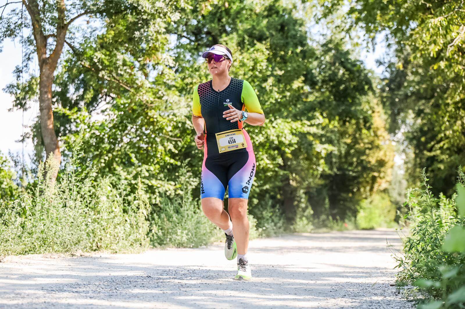 Livia Bee TriMeca beim Lauf am Triathlon Festival Valais 2026