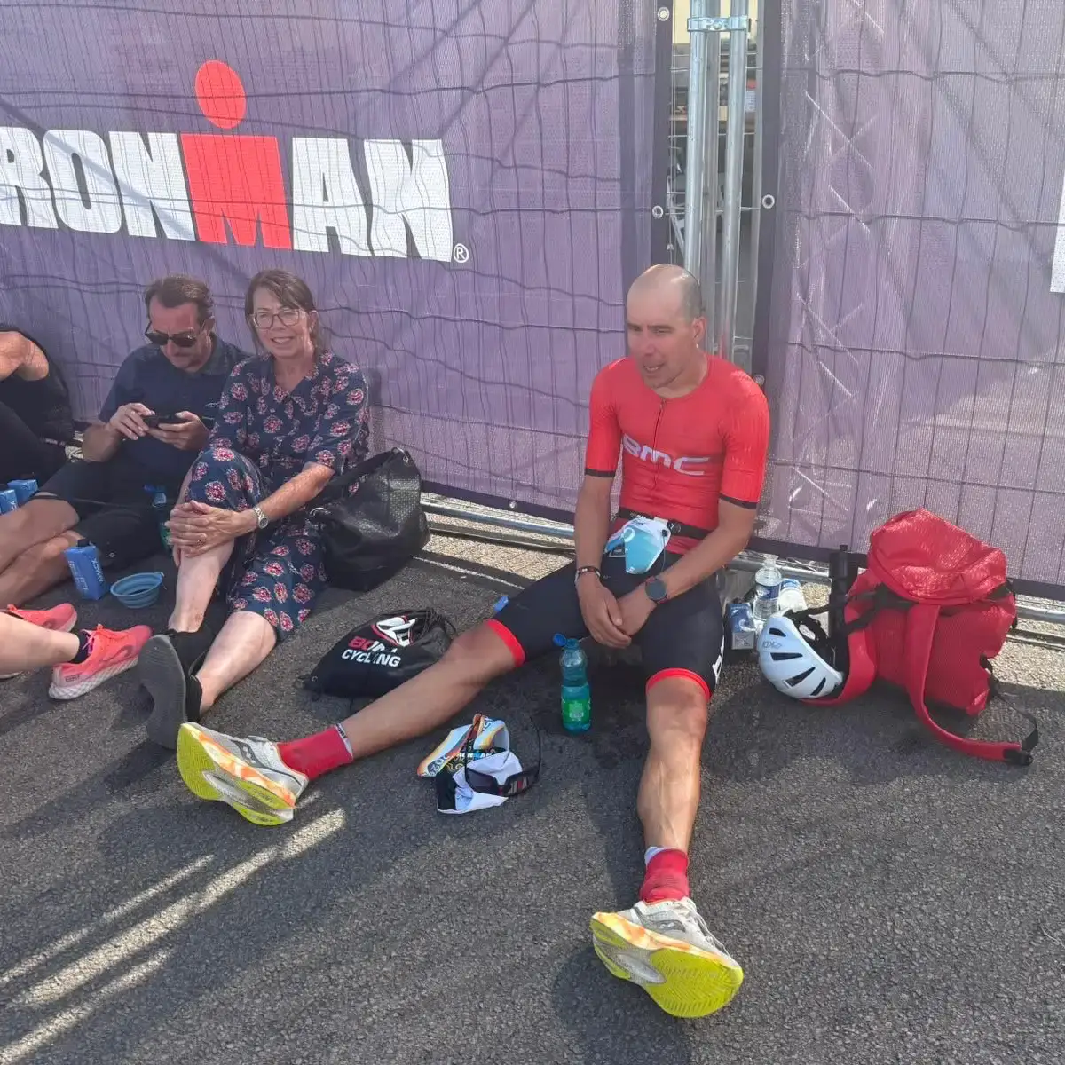 Wouter Sjissens nach Finish Marathon Ironman Vichy 2026