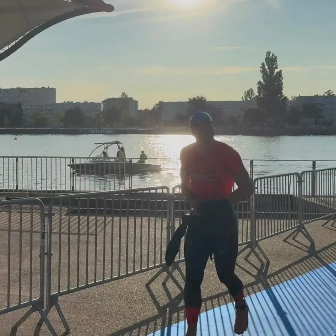 Wouter Sjissens Schwimm Ausgang Ironman Vichy 2026